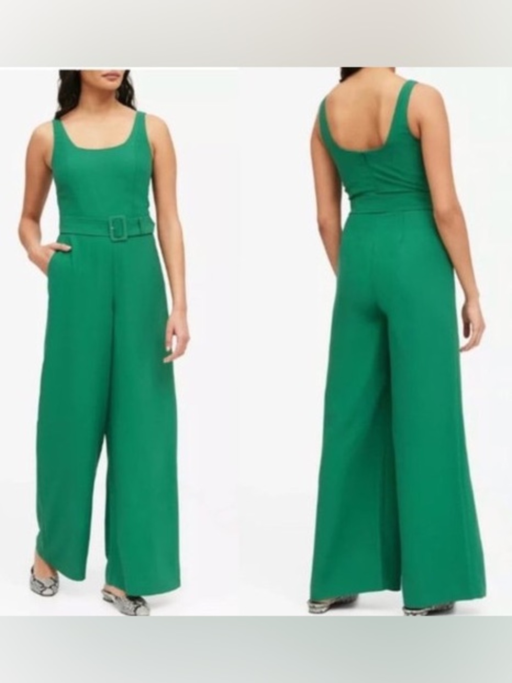 Banana Republic sleeveless wide-leg jumpsuit size 0